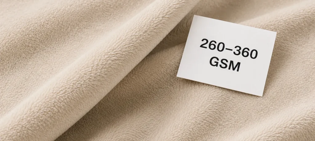 Snowflake cut‑flower flannel blanket fabric close‑up, plush soft texture, 260‑360 GSM premium material