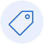 Product tag line icon for textile label & specification